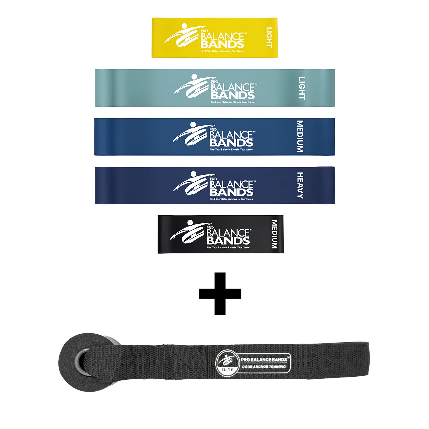 Pro Balance Bands 5 Band Set + Pro Balance Elite Door Anchor Bundle
