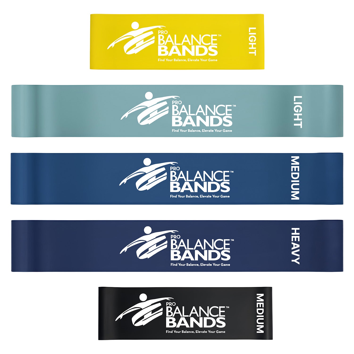 Pro Balance Bands™ - 5 Band Premium Combo Set