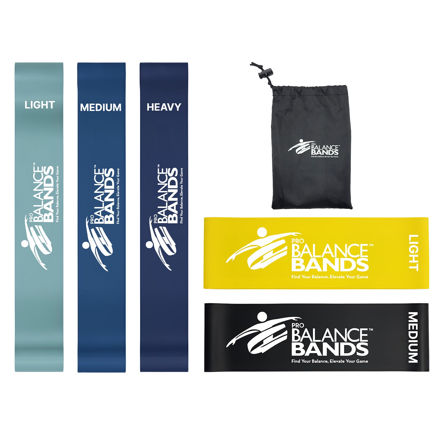 Pro Balance Bands™ - 5 Band Premium Combo Set